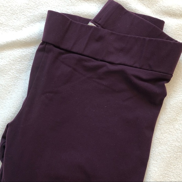 Matty M leggings in dark purple / merlot, sz Small - Picture 7 of 7